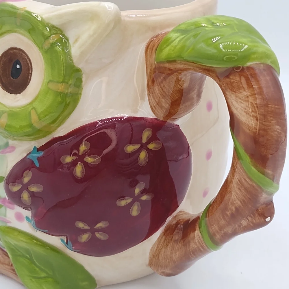 Pier 1 Imports Olli the Owl Hand Painted Dolomite Mug